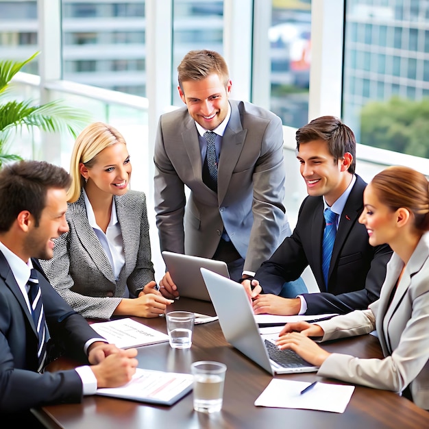 business-partner-group-discussing-report-board-room-meeting-table_1297061-19156